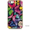 Чехол накладка для iPhone SE / 5S / 5 с авторским дизайном MOSNOVO Colorful Butterfly (с пленкой в комплекте)